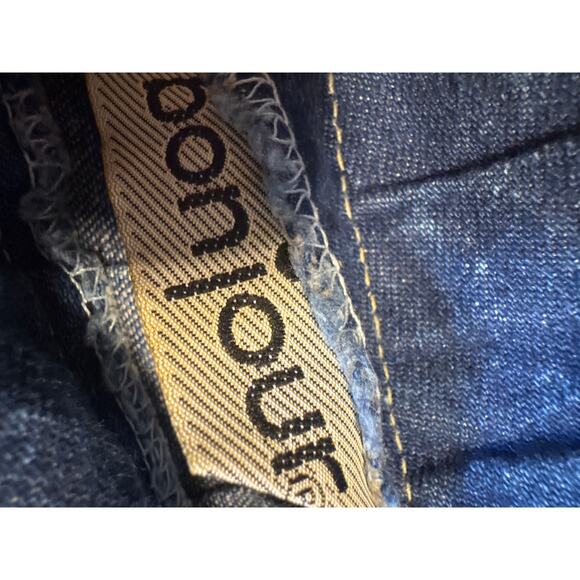 Vintage Bonjour Acid Washed Extreme Wide Leg Pants Culottes - Picture 3 of 8